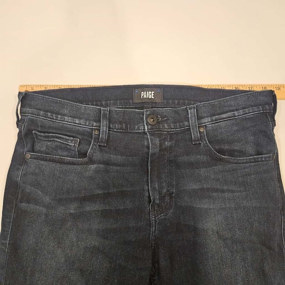 Paige Mens Lennox Jeans Stretch Dark Wash Denim‎ Mens 34x28 Slim Fit EUC - Picture 10 of 12